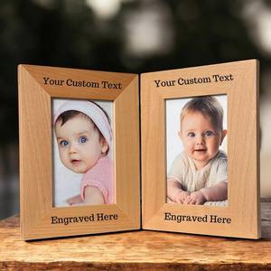 Marco de Madera con Grabado de Logotipo Personalizado, con Tu Propio Mensaje, Decoración de Mesa Hecha a Mano y Duradera - Product Image 5