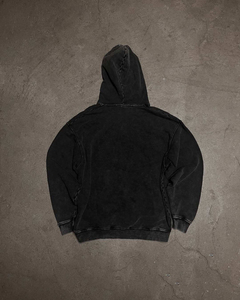 เสื้อฮู้ดดี้ขนแกะตัวใหญ่แบบสั่งทำพิเศษ ประดับคริสตัล ตัดขอบดิบ พิมพ์ลายพัฟฟ์ เสื้อครอปสำหรับผู้ชาย ฤดูหนาว - Product Image 3