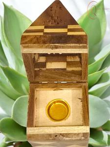 Natural Finish Wooden <b>Incense</b> Burner Box for <b>Incense</b> Sticks and <b>Cones</b> with Ash Catcher - Product Image 5