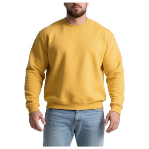 Men hoodie and sweatshirt knitted <b>fabric</b> long sleeve design o-neck custom logo and printing hoodie and sweatshirt - Product Image 5