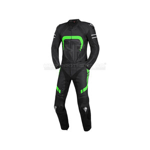 Traje de cuero para motocicleta con armadura de cuerpo completo y diseño de carreras para una máxima protección Traje de cuero para motocicleta profesional - Product Image 2
