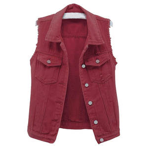 Gilet en jean de haute qualité pour femmes, gilet en jean sans manches, coton respirant, gilets en jean décontractés, gilet en jean d'extérieur pour femmes - Product Image 4