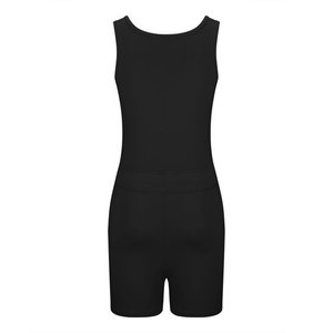 Ensemble Leggings courts + soutien-gorge de sport croisé Survêtement de gymnastique pour femmes - Product Image 1