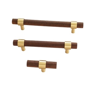 Acacia Wood Cabinet Handles Drawer Pulls Knobs Cupboard Handle Dresser Knob Closet <b>Wardrobe</b> Handles Kitchen Pull by MUGHALCRAFTS - Product Image 2