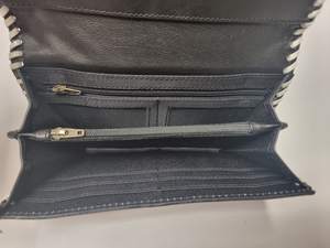 Vintage Style Genuine Leather Women's Bifold <b>Wallet</b> Clutch RFID Feature <b>Zip</b> Hot Seller Tooled Wristlets Western Fashion - Product Image 4