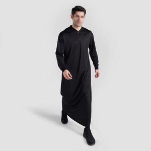 Vente en gros Premium élégant Jubba Qatar Thobe couleur unie hommes Jubah Al arabe musulman Thobe Dubai islamique Dubaï hommes - Product Image 4