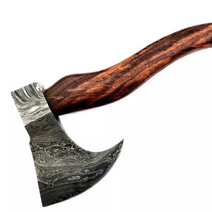 Vente en gros de hache personnalisée de qualité supérieure OEM ODM avec gaine en cuir et manche en bois de frêne pour projets de bricolage - Product Image 3