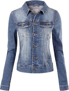 Chaqueta de motorista de mezclilla Vintage Vibes con estilo moderno, resistente, elegante, perfecta, chaqueta vaquera para motocicleta, capa superior para mujer, clásica - Product Image 5