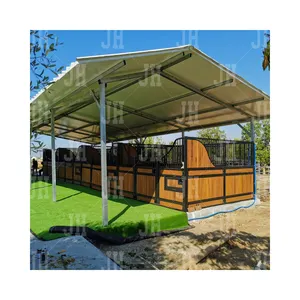 12x12 portable horse equipment stable boxes front horse stalls doors temporary stables panels with roof for sale