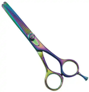 Prix ajustables Vente premium Ciseaux amincissants multicolores Ciseaux de coupe de cheveux en acier inoxydable de qualité pure - Product Image 2