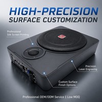 Subwoofer actif pour voiture 600W 12V, ultra fin, sous le siège, avec amplificateur intégré, haut-parleur super basse fréquence pour l'audio automobile