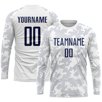 Alta calidad personalizado 100% poliéster manga completa Francia, camisetas de fútbol transpirable camisetas de fútbol jóvenes hecho en fábrica logotipo personalizado