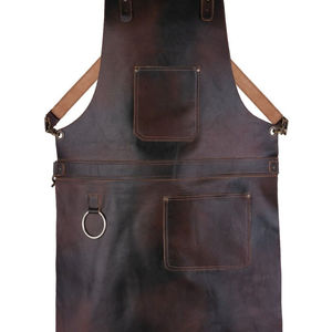 Wholesale Top Best Low Price Unisex Genuine <b>Leather</b> <b>Apron</b> / Custom Logo Printed Hot Sale Product <b>Leather</b> <b>Aprons</b> - Product Image 3