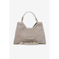 Sac à main structuré en cuir suédé véritable - Fabriqué en Italie - Art. 25394