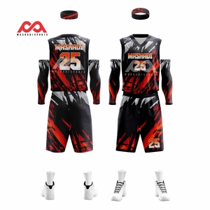Nouveaux derniers modèles d'uniformes de basket-ball uniformes de basket-ball pour jeunes en tissu respirant à séchage rapide de haute qualité - Product Image 1