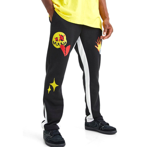 Man Trouser <b>Velvet</b> Track Pants Satin Flared Sweatpants Factory Direct Plain Dyed Anti-wrinkle Sweatpants - Product Image 4