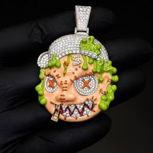 จี้เพชร 7.20 กะรัต แบบกำหนดเอง เงินแท้ 925 ประดับเพชรโมอิสซาไนต์ VVS สไตล์ฮิปฮอป ของขวัญสำหรับเขา - Product Image 6