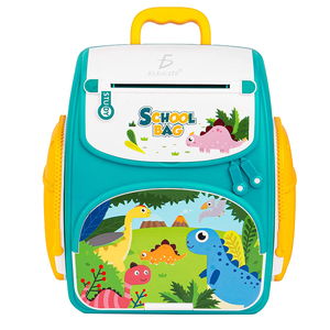 Salvadanaio a Forma di Zaino in Plastica con Design Dinosauro - Product Image 1