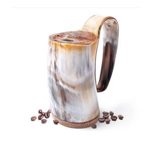 Venta al por mayor acabado a mano natural vikingo bebiendo cuerno jarras de cerveza calidad premium vikingo bebiendo cuerno en Star Crafts India - Product Image 4