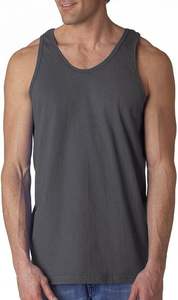 Camiseta sin mangas de algodón de moda de alta calidad para hombre, informal, antibolitas, transpirable, de punto, con patrón sólido, estampado de transferencia de calor para - Product Image 4