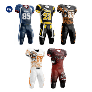 Nuevo Diseño, Uniforme de Fútbol para Hombre, Tela Twill, Impresión por Transferencia de Calor, Transpirable, Secado Rápido, Tallas Grandes, 100% Poliéster, OEM - Product Image 6