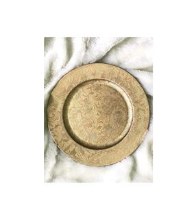 Placa de cargador de metal duradera y resistente para eventos de catering, restaurantes, hoteles, banquetes, decoración de comedor elegante reutilizable - Product Image 4