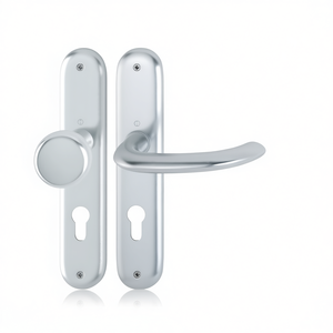 Marseille 53/273P/1138 Aluminium F1 PZ 72 mm DIN Left/Right HOPPE <b>Long</b> Plate Set <b>Curtain</b> Poles Tracks & Accessories - Product Image 3