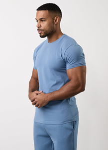 T-shirt de sport pour homme, décontracté, coupe streetwear, pour la salle de sport, l'entraînement, respirant, haut d'entraînement - Product Image 2