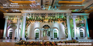 Marco de escenario de estilo canadiense para decoración de escenario, marco de escenario victoriano con temática Blanca, para boda, Grand Majestic - Product Image 5