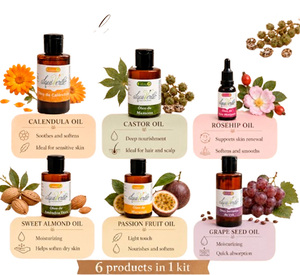 Collection d'huiles essentielles pures Alquiverde Ultimate Discovery - Ensemble de 6 huiles végétales premium pressées à froid, 100% pures, naturelles, végétaliennes - Product Image 1