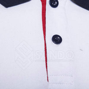 Camiseta de polo de algodón 100% transpirable para hombre con estilo, logotipo personalizado impreso con cuello vuelto, patrón sólido - Product Image 3