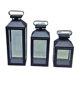 ชุดโคมไฟแขวนเหล็ก3ชิ้นเคลือบด้วยผงสีดำสำหรับตกแต่งบ้านโคมไฟแขวนโลหะ - Product Image 5