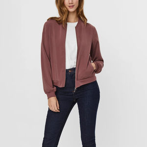Dernières tendances : Blousons bomber tricotés pour femmes, respirants, coupe-vent, en nylon/polyester, haute qualité, prix bas, col montant - Product Image 3