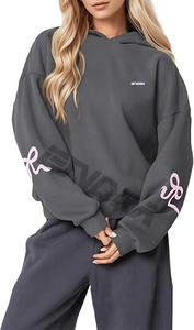 เสื้อสเวตเตอร์มีฮู้ดสำหรับผู้หญิงเสื้อสเวตเตอร์มีฮู้ดสีล้วนมี2025สำหรับฤดูใบไม้ร่วง - Product Image 5