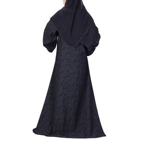 Vente en gros 2026, burqa islamique de haute qualité pour femmes arabes, abaya de Dubaï, Moyen-Orient, logo personnalisé de luxe, OEM, taille plus, hijab - Product Image 5
