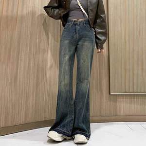 Jeans de pierna recta para mujer, cintura alta, ajuste holgado, mezclilla de algodón delgada, ropa de calle informal transpirable, pantalones de moda, estilo de fabricante - Product Image 5