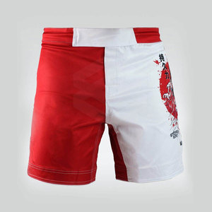 Shorts MMA imprimés de haute qualité, taille élastique, séchage rapide, style sportif à motif uni, fabriqués au Pakistan - Product Image 1
