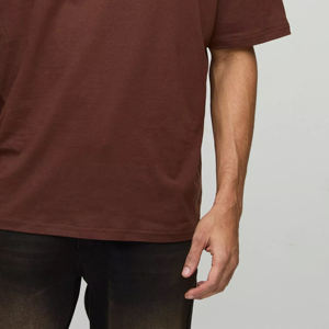 Camiseta Extra Grande Lisa Retro de Alta Calidad con Logotipo Personalizado Estampado para Hombre, 300 GSM, 100% Algodón - Product Image 5