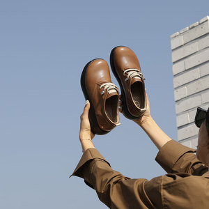 Jshoe รองเท้าผ้าใบหนังแพะแท้ของผู้หญิง, รองเท้าผ้าใบสวมใส่สบาย2025เปิดตัว - Product Image 2