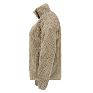 Veste polaire de luxe respirante de haute qualité pour femmes Veste à col haut douce, confortable et légère avec logo personnalisé - Product Image 4