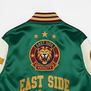 Chaqueta de Béisbol Bordada en Chenilla Satinada para Hombre, Estilo Nuevo, Cortavientos, Chaqueta Universitaria de Invierno para Hombre - Product Image 6