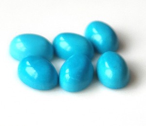 Khatushyam อัญมณีพลอยธรรมชาติสีฟ้าครามของรัฐอาริโซนา3x5mm-8x10mm รูปไข่ทรงหลังแบนหลวมอัญมณีทำสี - Product Image 2