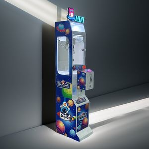 <b>Mini</b> customized <b>led</b> <b>light</b> manual macaron kids crane claw machine with bill acceptor - Product Image 5