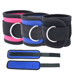 Good Quality Custom Logo Neoprene Ankle Straps with D-Ring Gym Workout <b>Fitn</b> Accories Adjustable for Sports Protection OEM - Product Image 1