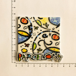 Recuerdo de Viaje de Barcelona, Imanes de Resina con Forma Personalizada, Adhesivos Magnéticos Coloridos, Decoración para el Hogar y la Cocina - Product Image 4