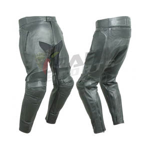 Pantalon de moto de course en cuir PU personnalisé de haute qualité, respirant et imperméable pour adultes, genouillères imprimées, vêtements de sport - Product Image 6