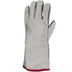 Guantes de cuero personalizados resistentes al calor y al fuego para trabajo de soldadura Guantes de cuero para soldar Guantes DE TRABAJO - Product Image 3