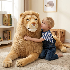 Aika <span class=keywords><strong>León</strong></span> <span class=keywords><strong>Rey</strong></span> Realista de Peluche, Animal de Peluche Premium con Peso, Ideal para Regalo o Decoración de Zoológico - Product Image 2
