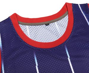 Maillot de basket-ball de compétition en polyester sublimé, respirant, personnalisable avec logo, nom et numéro du joueur, pour équipe - Product Image 4