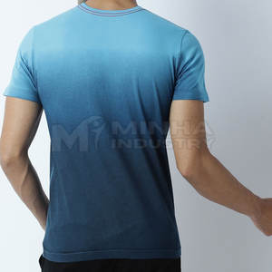 2025 cuello redondo mejor precio sublimación camisetas 100% algodón último diseño personalizado Logo hombres sublimación camiseta - Product Image 3